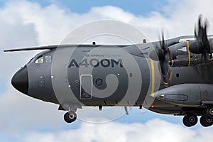 Airbus Military Airbus Defense and Space A400M Atlas four engined large military transport aircraft F-WWMZ.