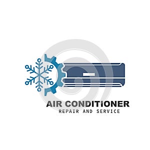 airconditioner repair and service vector icon illustration design