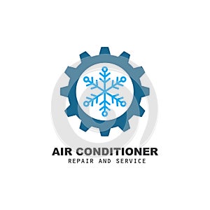 airconditioner repair and service vector icon illustration design