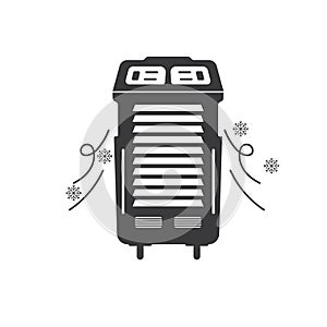 airconditioner standing icon vector element design template photo