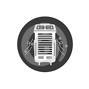 airconditioner standing icon vector element design template photo