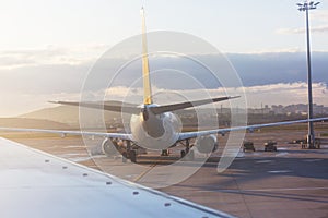 Aircraft in airport