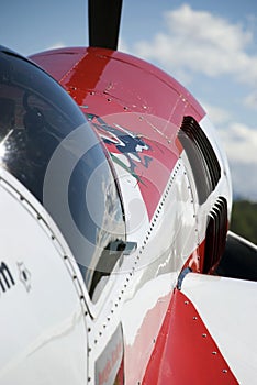 Aircraft at airshow