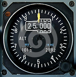 Aircraft altimeter photo