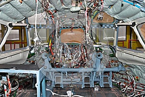Aircraft being maintenanced photo