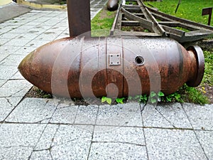 Aircraft bomb during the second world war