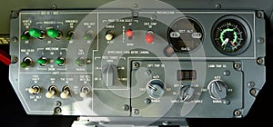 Aircraft cabin pressurization control panel