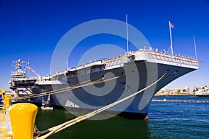 Aircraft Carrier Docked photo