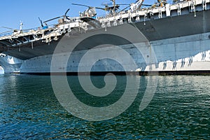 The Aircraft Carrier USS Midway on The Embarcadero