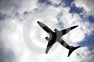 Aircraft and cloudscape