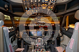 Aircraft cockpit interior