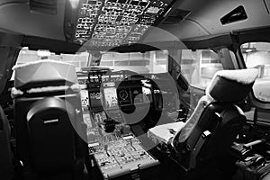 Aircraft cockpit interior