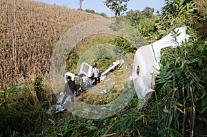 aircraft crash in mountain