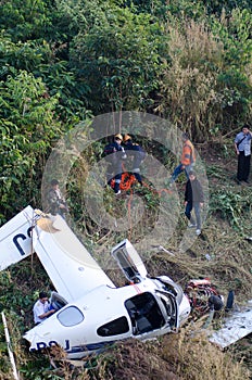 aircraft crash in mountain