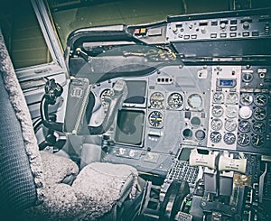 Aircraft dashboard.