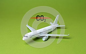 The aircraft does not emit CO2. Transition to environmentally friendly fuels or electric traction.