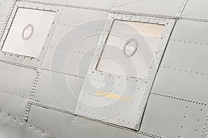 Aircraft emergency exit hatch photo