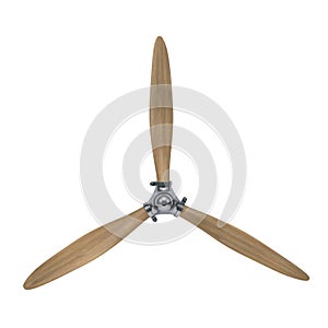 Aircraft engine wooden propeller