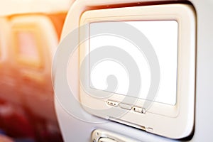 Aircraft In flight entertainment seat-back TV screens