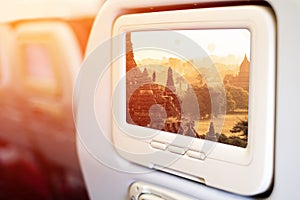 Aircraft In flight entertainment seat-back TV screens