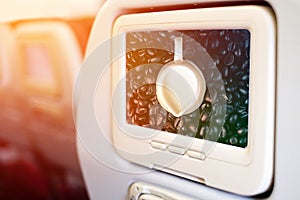 Aircraft In flight entertainment seat-back TV screens