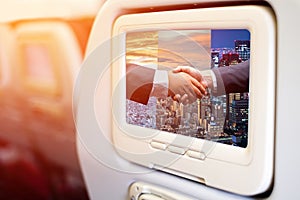 Aircraft In flight entertainment seat-back TV screens