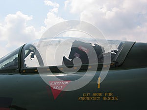 Aircraft - Front cockpit of fighter plane