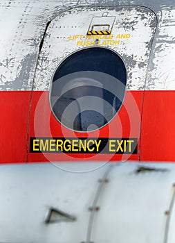 Aircraft fuselage emergency escape hatch  1967 Jetstream T19.