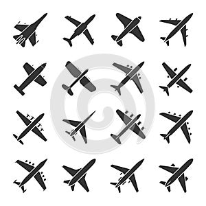 Aircraft icon set