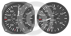 Aircraft indicators 5 - 480B dashboard set photo