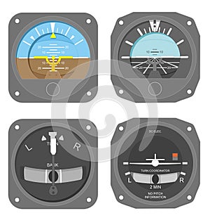 Aircraft instruments set #1