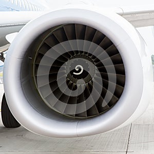 Aircraft jet engine detail