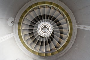 Aircraft jet engine detail