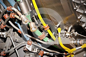 Aircraft jet engine detail