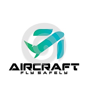 aircraft logo icon  vector illustration template design