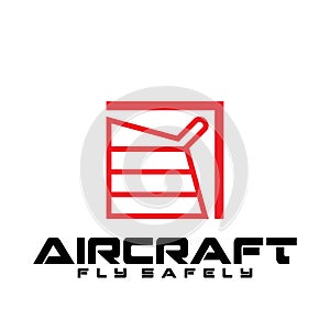 aircraft logo icon  vector illustration template design