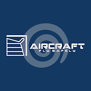 aircraft logo icon  vector illustration template design