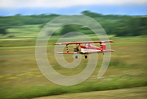 Aircraft model flying