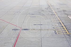 Aircraft parking areas airports