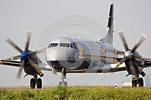 Aircraft ready to take off