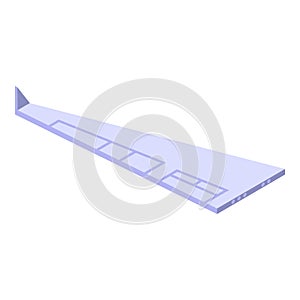 Aircraft repair plane icon, isometric style