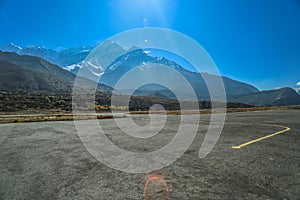 Aircraft Runway of Jomsom