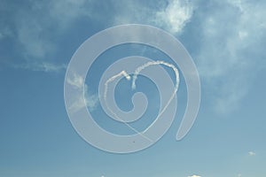 Aircraft show aerobatics air show