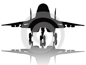 Aircraft silhouette photo