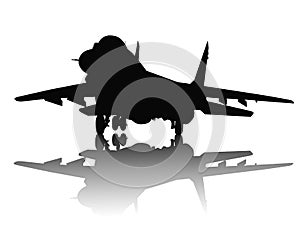 Aircraft silhouette photo