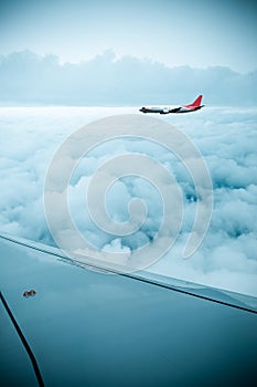 Aircraft in the sky photo