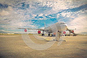 Aircraft on the tarmac