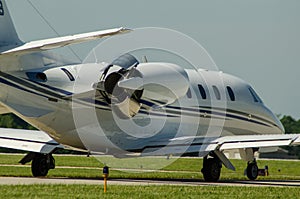 Aircraft Thrust Reverser in Action