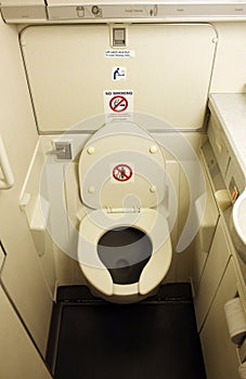 Aircraft toilet photo