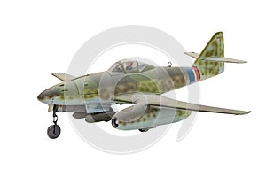 Aircraft of World War II on white background